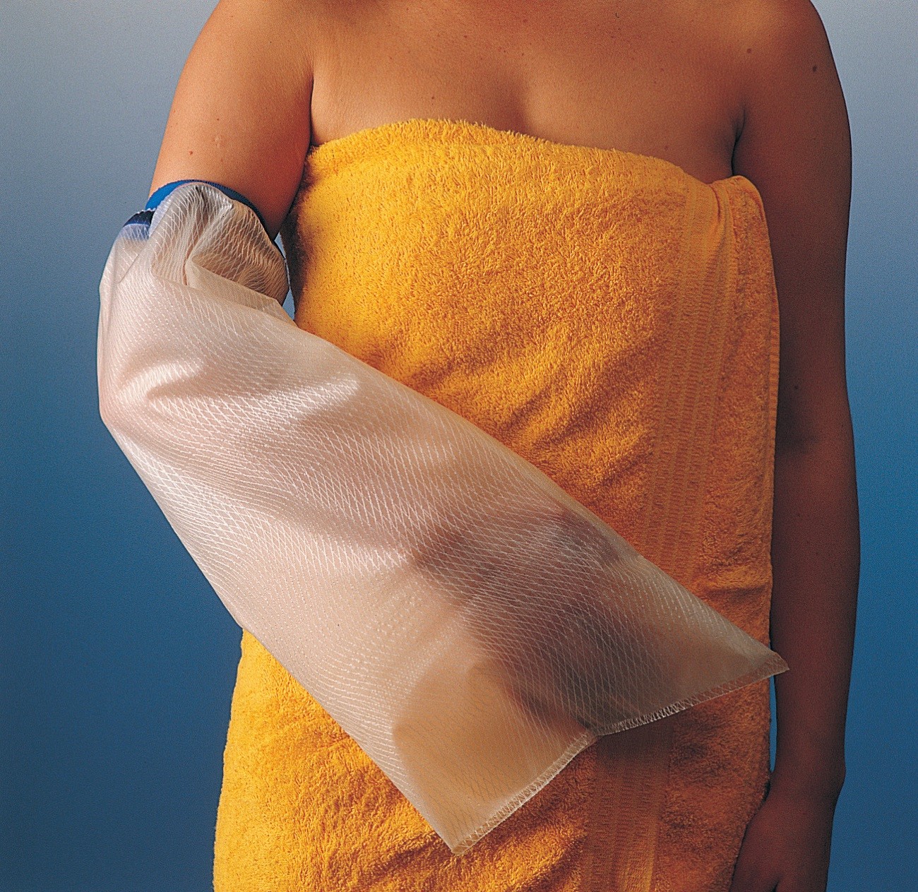 Kunststoff-Schutz für Verbände beim Duschen oder Waschen