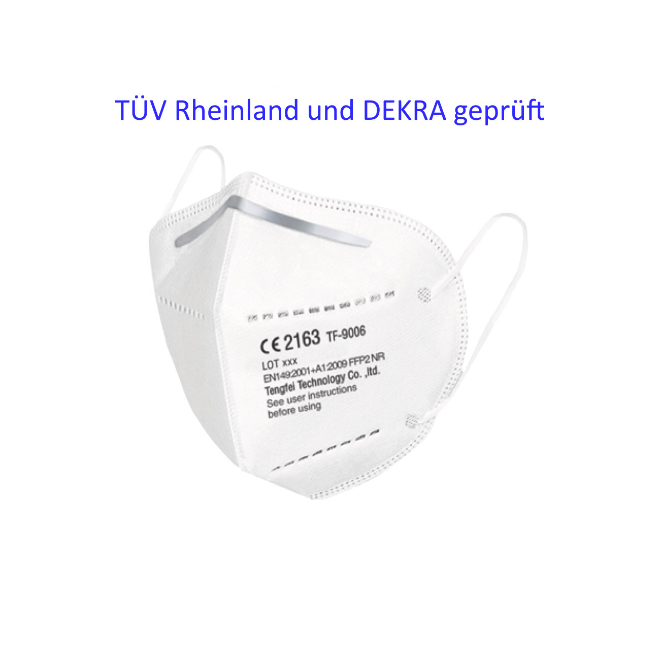 FFP2 Atemschutzmaske (20 Stück) TÜV und DEKRA geprüft