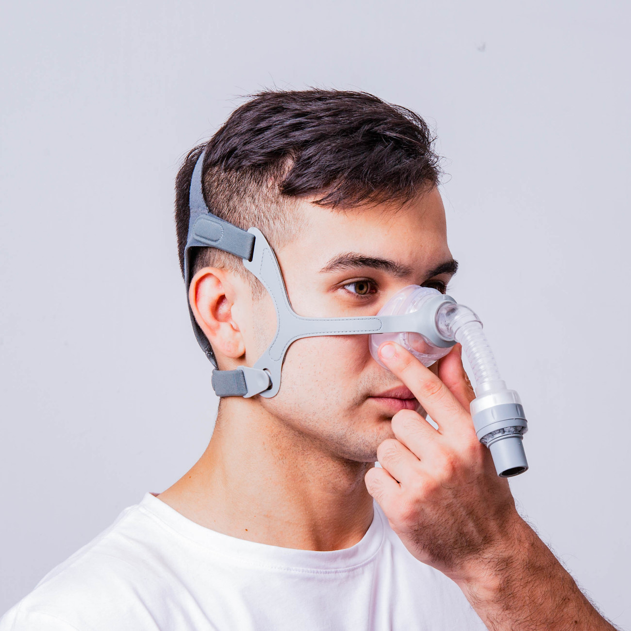 CPAP Nasenpolstermaske | mit Kondensatorbefeuchter | BMC Nasenmaske