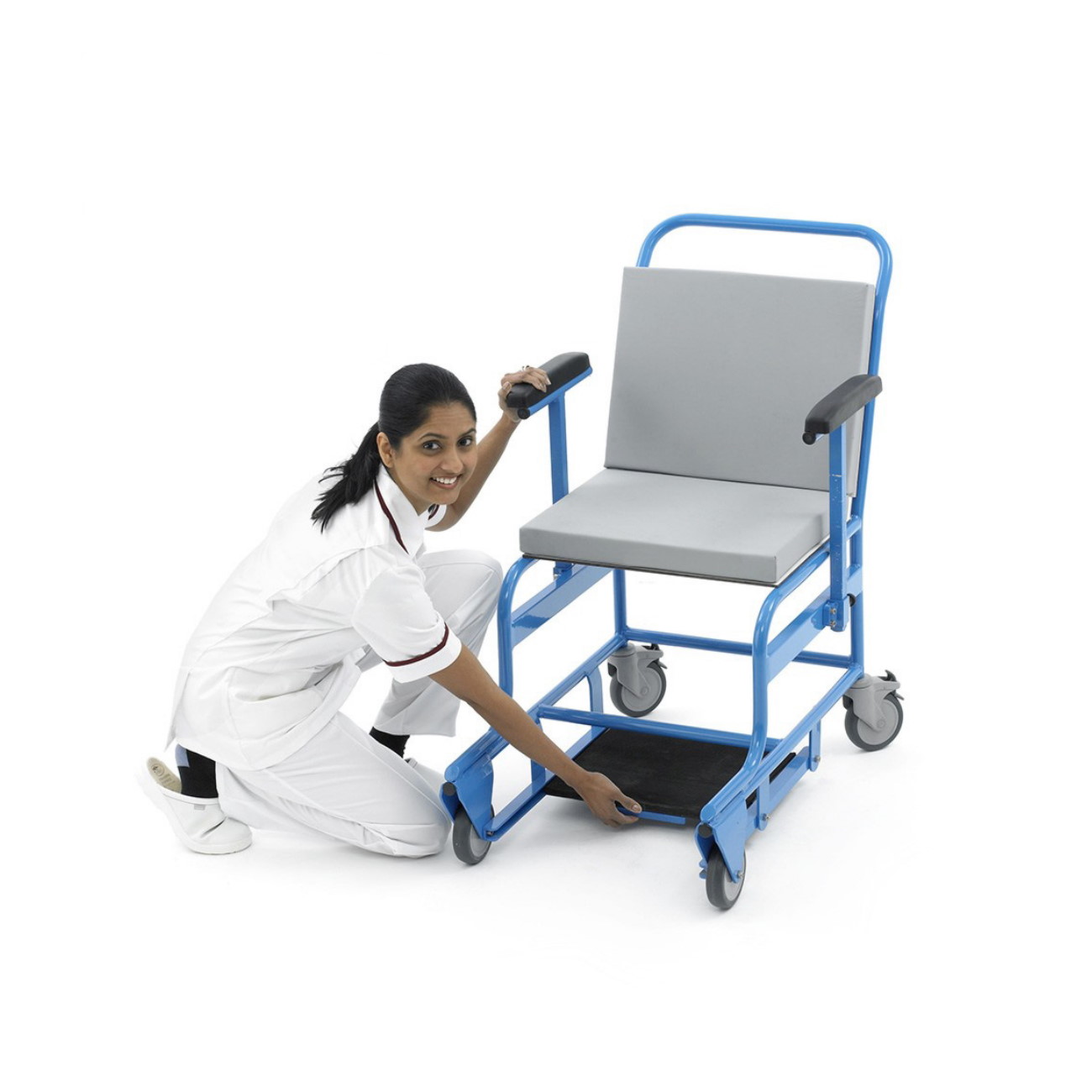 MRT Rollstuhl, antimagnetischer Transportrollstuhl bis 7 Tesla und 220 kg Personengewicht
