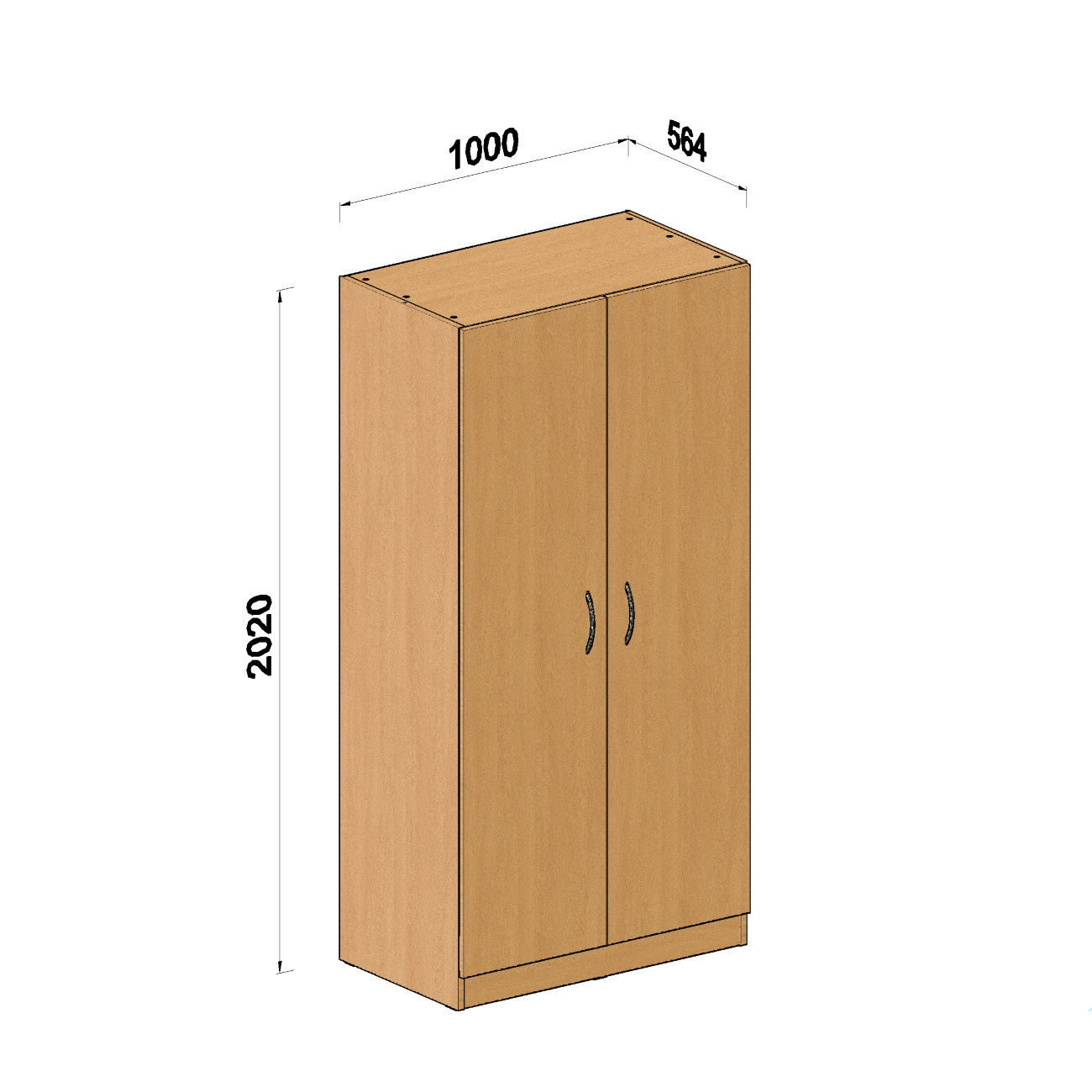 Kleiderschrank Modell 2 | EXPRESS Lieferung | Türen verschließbar | Wertfach