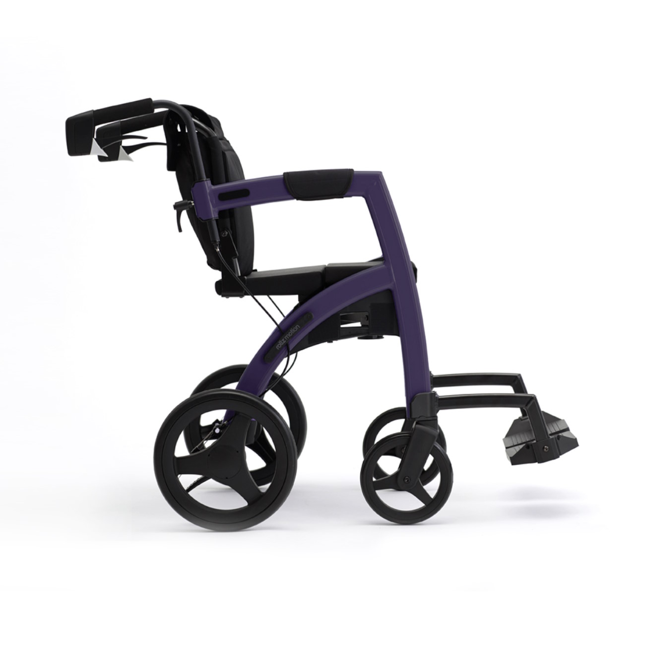 Rollz Motion 2.1 | Dark Purple | faltbarer Rollator und Rollstuhl
